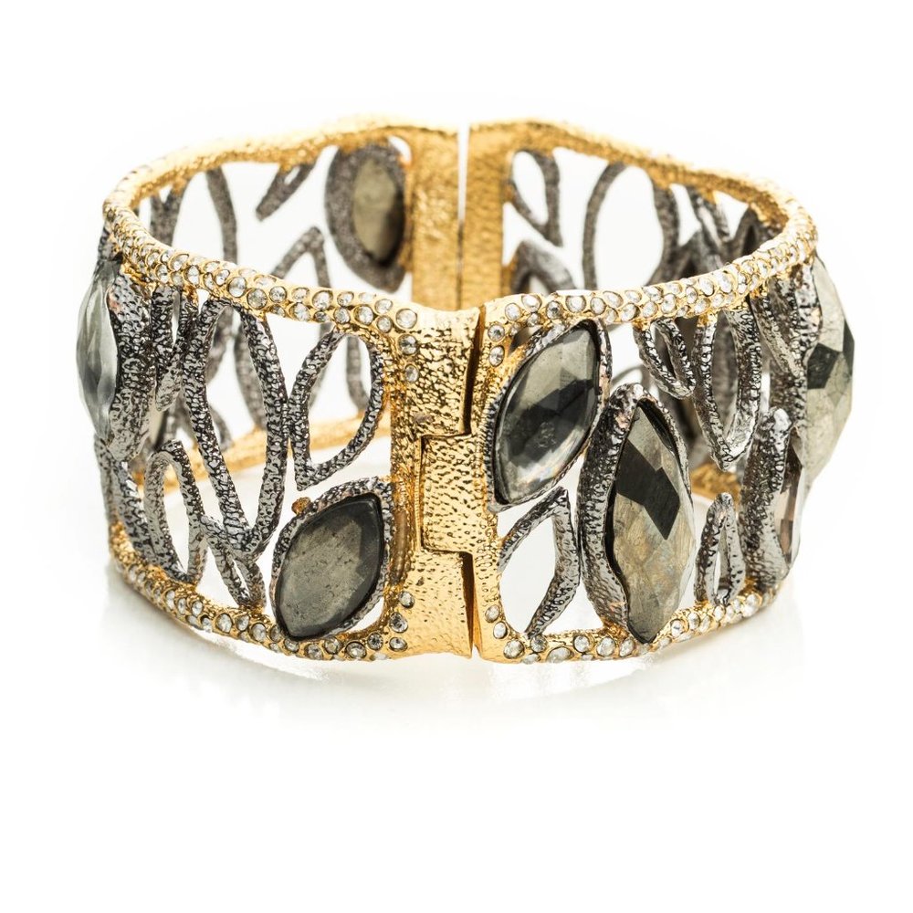 Vintage Multi Stone Pyrite Bracelet